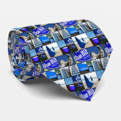 blauw stropdas (Opgerold)