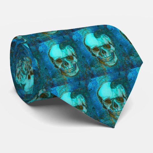 Blauw stropdas (Opgerold)