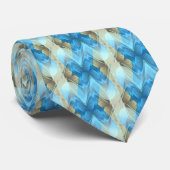 Blauw Stropdas (Opgerold)