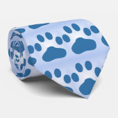 Blauw Stropdas afdrukken (Opgerold)