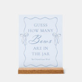 Blauw Stropdas de Knoop Vrijgezellenfeest Raad Hoe Acryl Bord (Voorkant)