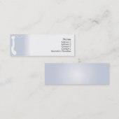 Blauw Stropdas - Skinny Mini Visitekaartje (Voorkant / Achterkant)