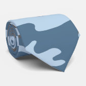 Blauw Stropdas van Camouflage (Opgerold)