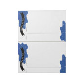 Blauw studieplan notitieblok (Linkerzijde)