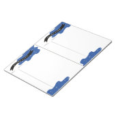 Blauw studieplan notitieblok (Schuin)