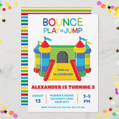 BLAUW STUITER SPELEN EN SPRONG UITNODIGING