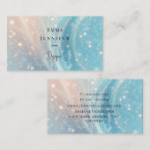 Blauw Subtiele zachte glitter achtergrond Visitekaartje (Voorkant / Achterkant)