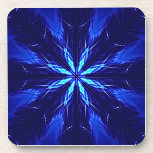 Blauw Suède Sterontwerp Bier Onderzetter