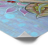 Blauw Suikercanvas Poster (Hoek)