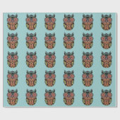 Blauw suikerriet kieuwpapier cadeaupapier (Vlak)