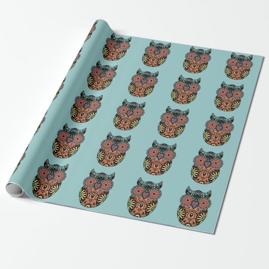 Blauw suikerriet kieuwpapier cadeaupapier (Uitgerold)