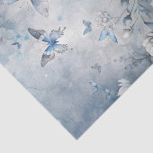 Blauw Summer Print Tissue Paper Tissuepapier (Detail)