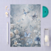 Blauw Summer Print Tissue Paper Tissuepapier (Craft)