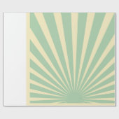  blauw sunburst posters cadeaupapier (Vlak)