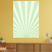 blauw sunburst posters canvas afdruk (Insitu (Woonkamer))