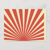  blauw sunburst posters feestdagenkaart (Voorkant)