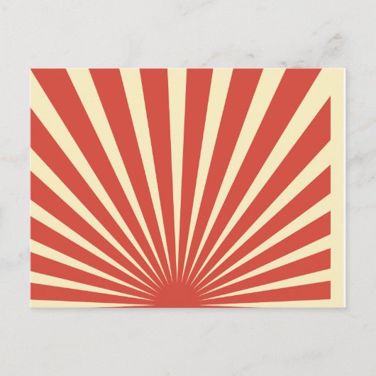  blauw sunburst posters feestdagenkaart (Voorkant)