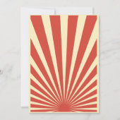  blauw sunburst posters kaart (Voorkant)