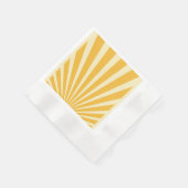 blauw sunburst posters servet (Hoek)