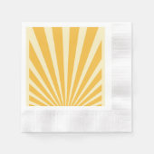  blauw sunburst posters servet (Voorkant)
