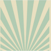  blauw sunburst posters sticker (Voorkant)