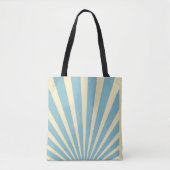  blauw sunburst posters tote bag (Voorkant)