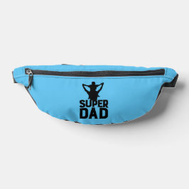 blauw Super Pa Happy Fathers Day 2024 Heuptasje