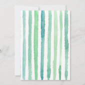 Blauw Surf House Beach Birthday Uitnodiging (Achterkant)