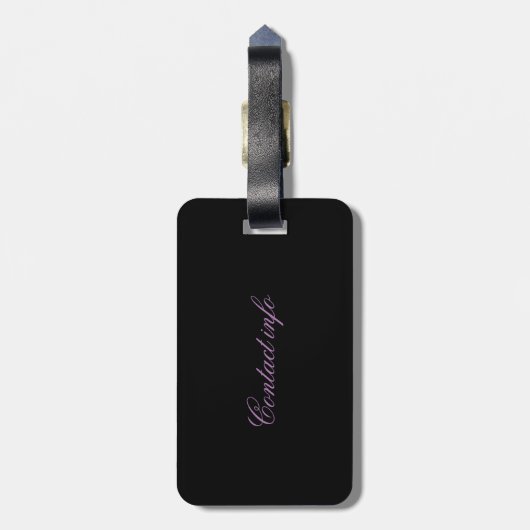 blauw surf zoals elke kleur bagagelabel (Achterkant verticaal)