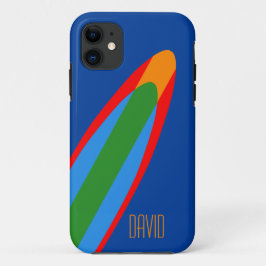 Blauw Surfboard Design iPhone Surf Thema Case-Mate iPhone Case