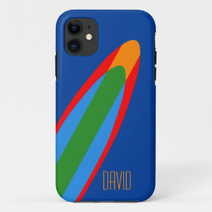 Blauw Surfboard Design iPhone Surf Thema Case-Mate iPhone Case