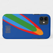 Blauw Surfboard Design iPhone Surf Thema Case-Mate iPhone Case (Achterkant (horizontaal))