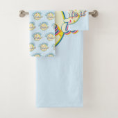 Blauw surfen als het zwelt bad handdoek (Insitu)