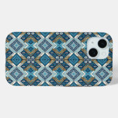 Blauw symmetrisch Boho patroon 18583 b xl Case-Mate iPhone Case (Achterkant (horizontaal))