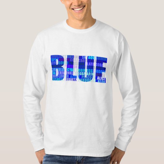 BLAUW T-SHIRT (Voorkant)