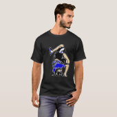 Blauw T-Shirt - blauw afbeelding (Voorkant volledig)