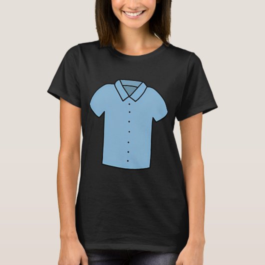 Blauw T-shirt Man Kerel Tatoeage Vector (Voorkant)
