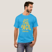 Blauw T-shirt voor mannen (Voorkant volledig)