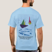 BLAUW T-SHIRT "zeilboten" (LOGO VOORZIJDS) (Achterkant)