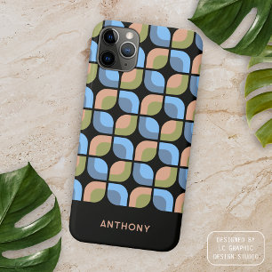 Blauw Taan Beige Groen Zwart Midcentury Kunstpatro iPhone 15 Pro Max Hoesje