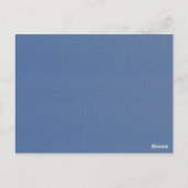 blauw tabel nummer kaart briefkaart (Achterkant)