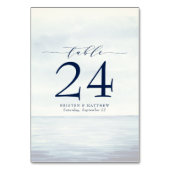 Blauw tabelnummer zeemaand zeegebied Nautische Wat Kaart (Achterkant)