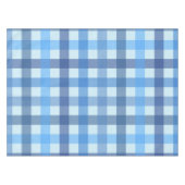 Blauw tafelkleed met vijfkleuren gingham patroon (Voorkant (Horizontaal))