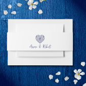 Blauw Talavera hart Uitnodigingen Wikkel