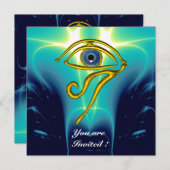 BLAUW TALISMAN, Aqua blue, Blauwgroen Kaart (Voorkant / Achterkant)