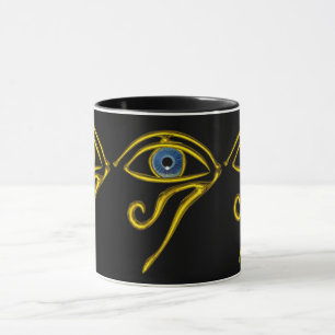 BLAUW TALISMAN/GOLD HORUS EYE Black Mok