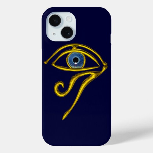 BLAUW TALISMAN/GOLD HORUS EYE Case-Mate iPhone CASE (Achterkant)