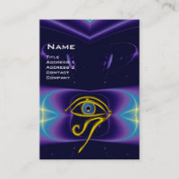 BLAUW TALISMAN, GOLD HORUS EYE paars violet roze
