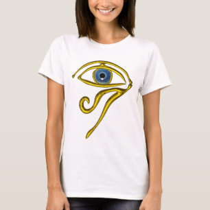 BLAUW TALISMAN/GOLD HORUS EYE T-SHIRT