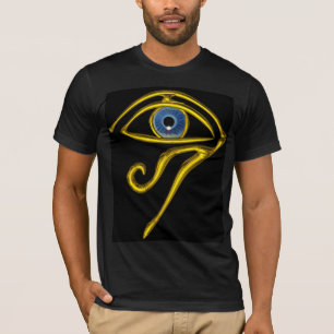 BLAUW TALISMAN/GOLD HORUS EYE T-SHIRT